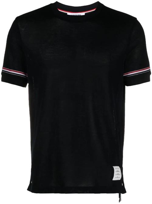 T-shirt con righe sulla manica THOM BROWNE | MJS247AJ0129415